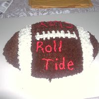 Football Cake this is a roll tide cake for birthday.