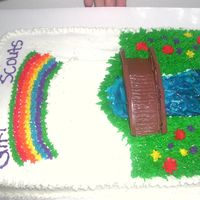 Girl Scout Bridging Ceremony Cake i made this for my daughter's bridging ceremony at girlscouts.