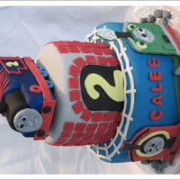 Thomas The Train Thomas is from styrofoam covered in fondant