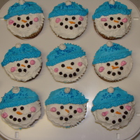 Snowman Cupcake My 9 year old decorated these cupcakes for her birthday at school. Thank you to CC for the wonderful idea!