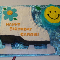 Skate Cake Buttercream cake with fondant accents. Thank you to sugarchicone for helping me and inspiring me. I was really sad because the blade broke...