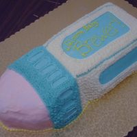 Baby Bottle This cake was a suprise for one of the executives within our company. I got the inspiration from the Wilton baby bottle cake however this...