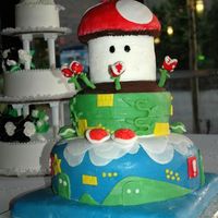 Wedding Cake Mario And Princess Peach 