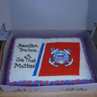 Coast Guard Cake Thank You Teacher by Coast Guard Wives