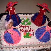 Red Hat And Pink Hat Birthday Party April birthdays so had ceramic rabbits having a tea party with two Red Hatters and two Pink Hatters. Red for over 50 and pink for those...