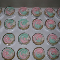 Birthday Cupcakes strawberry cupcakes with imb...yum!