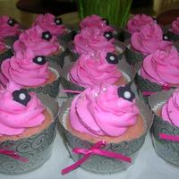 Flower Graduation Cupcakes Literally just made these for my friend's college graduation party today. They are pink champagne cupcakes with buttercream frosting,...