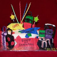 Sky Cap Birthday Cake This is a 6" Lemon Pound Cake made for a 67 yr old Skycap at the Charlotte Airport that everyone loves and calls "The CandyMan&...