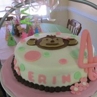 Girl Mod Pod Monkey Cake 