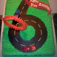 Flaming Hot Wheels This was done for a Hot Wheels enthusiasts 6th birthday.