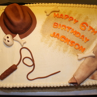 Indiana Jones Birthday Cake 