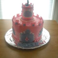 Castle Cake I made this castle for my daughters first birthday.