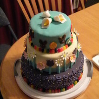 Spring Easter Cake This was a fun cake I made for my family. I had some extra fondant from some previous cakes and put this together. Thanks for looking!