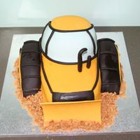 Bulldozer My first attempt at a sculpted cake, this is a trial run for one I have do next week.
