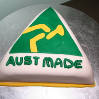 Aust Made I made this quick really quickly on Saturday night (took 4hrs from starting to make the cake to finishing the icing) so it is a bit rough...