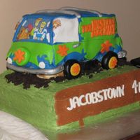 Scooby Doo Mystery Machine I made this for my sons 4th birthday. It's not how I wanted it to turn out but I was flat out with organising the party with 40...