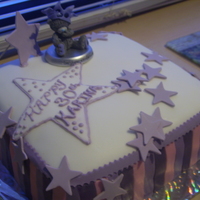 30Th Birthday Cake A fondant cake , I made for my niece's birthday