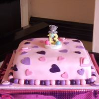 Girls Birthday Party One of my first fondant cakes. My niece's 13th birthday