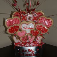 Valentine's Day Cookie Bouquet 