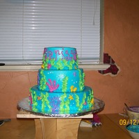 Under The Sea all buttercream with inspiration from cc!