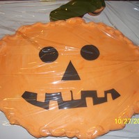 Jack-O-Lantern cupcake cake