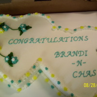 2 Hearts Join As 1 single layer heart shape cakes, cut to fit together.