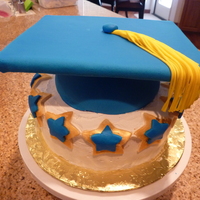 Niece's Graduation Cake I made this for my niece who graduated from college. I made the tassle using fondant pressed through a garlic press. Make sure to use...