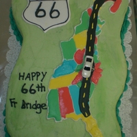 Map Of Eastern Usa To celebrate 66th birthday, I did a map of Royal Icing of the eastern USA with a road from his travel from Nova Scotia to Florida. Cake is...