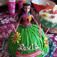 Hula Girl Cake Here is my first official birthday cake! A hula girl Barbie Cake. It was white cake with buttercream frosting and fondant skirt and...