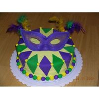 Happy Mardi Gras made this cake for a mardi gras party