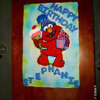 Elmo I did this cake for my daughter's second birthday