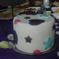 3Rd Ever Cake. Simple Bridal Shower Just decorated this nice simple cake for a friends bridal shower. Single tier cho mud with vanilla buttercream filling.
