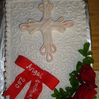 Confirmation Cake Inspired by all the cakes here at CC