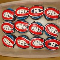 Montreal Canadian Cupcakes I made these Montreal Canadian cupcakes in honor of their first game for the playoffs (even though they didn't do well :( ) and for a...