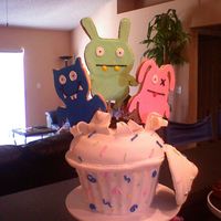 Ugly Dollz Cookies these were made for my daughter who just loves the ugly dollz stuffed animals. they were my first template cut/iced cookie