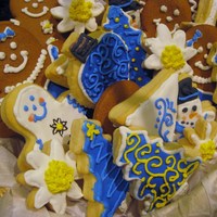 Holiday Cookies Anisette Cookies and Gingerbread boys and girls. Cookie basket was created for my company's holiday party. Our department's...