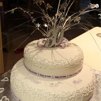 30Th Cake Wedding Themed 30th Cake2 Teir White Chocolate Mud cake covered in fondantwith lavender shimmer dust.Made by Jess