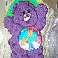 Care Bears Buttercake covered in buttercream icingMade by Jess