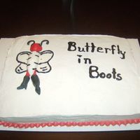 Butterfly In Boots Greeting Cards 