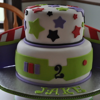 Buzz Light Year Original design by pinkicing - Jake's mom just LOVED this design and asked if I could make it into a larger cake. This is an 8inch &...
