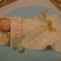 Fondant And Gumpaste Baby Cake Topper 