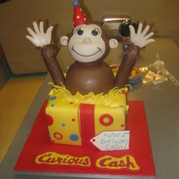 Monkey, Curious George This came from an idea here on cc sorry I cant remember who..My daughter had this made as I am not up to this standard of sculpting yet..It...