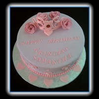 Princess Cake Princess cake for a little princess turning 4. all edible. Tiara and roses are made out of gumpaste.