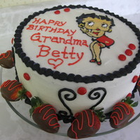 Betty Boop For Grandma Betty 87th Birthday Cake