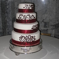 Saryn's Cake My first time using Jennifer D's chocolate fondant. I really like working with it. Modeling chocolate designs.