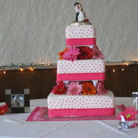 First Cake With Columns Was scary but turned out pretty good. Didn't make the topper, but really liked it