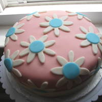 Baby Shower Cake MMF cake: vanilla cake with strawberry cream filling