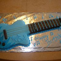 Guitar Cake Yellow cake with BC and MMF.