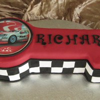 21St Birthday Key Chocolate cake with chocolate buttercream filling, covered in ganache, then fondant with an edible icing image.