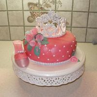 Princess Theme With Shoe And Tiara 